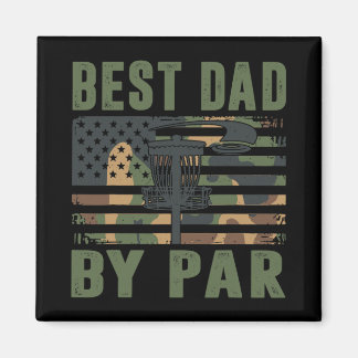Imã Camo Disc Golf Best Dad By Par American Flag Us Fu