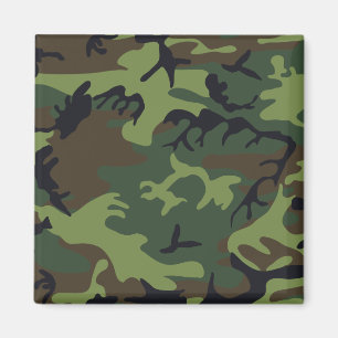 Imã Camo Militar Floresta Verde