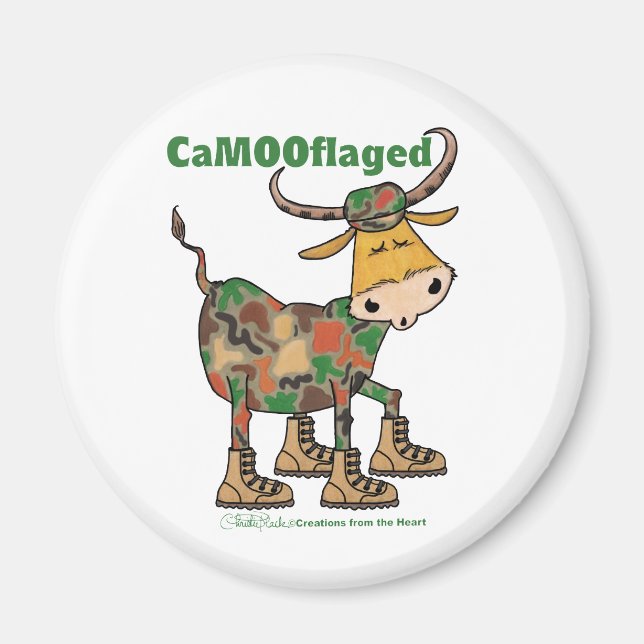 Imã Camouflauge Bull (Frente)