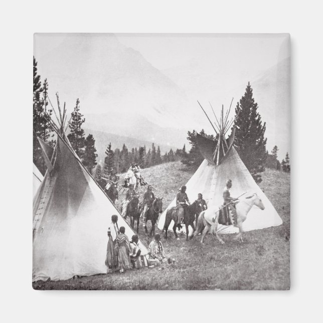 Imã Camp Nativo Americano, Montana, c.1900 (b/m) (Frente)