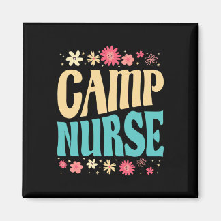 Imã Camp Nurse Floral Outfit Summer Camping Registered