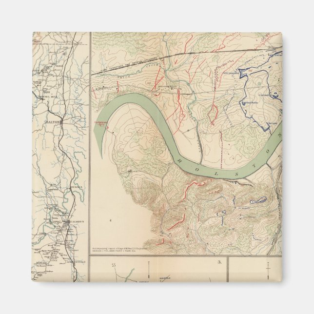 Imã Campanha Chickamauga, Knoxville (Frente)