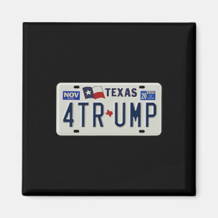 Imã Campanha da Placa de Licença Vintage Texans For Tr