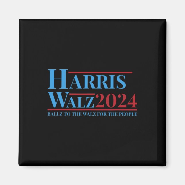 Imã Campanha Walz 2024 Kamala Harris Tim Walz Engraçad (Frente)