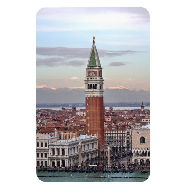 Ímã Campanile di San Marco, Veneza Itália (Vertical)