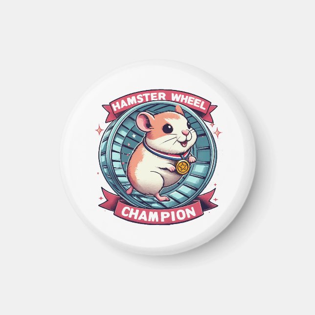 Imã Campeão da Roda de Hamster (Frente)