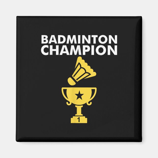 Imã Campeão de Badminton Birdie  (Frente)