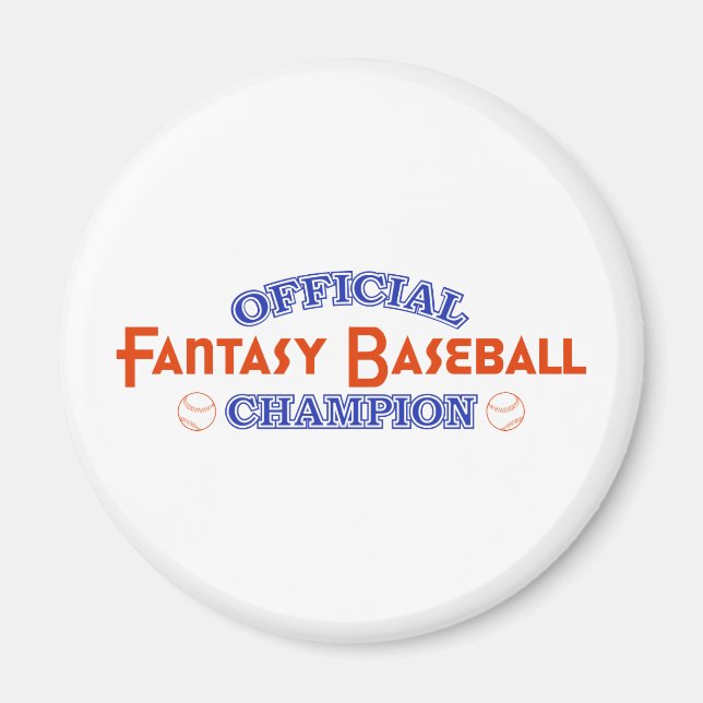 Imã Campeão Oficial Fantasy Baseball (Frente)