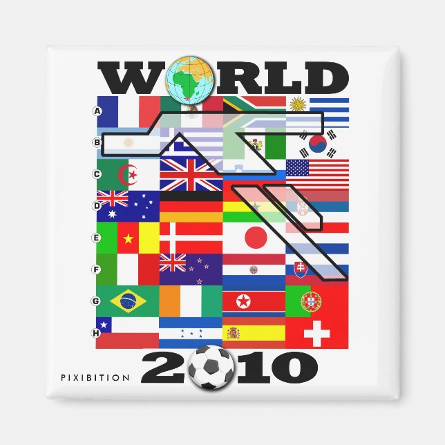 Imã Campeonato do Mundo de Futebol de 2010 (Frente)