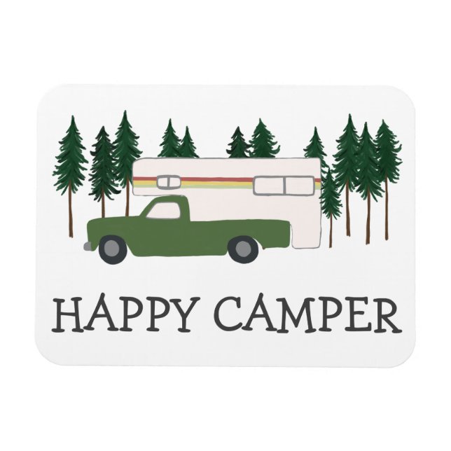 ÍMÃ CAMPER FELIZ, CAMPER, CAMPER, CAMPER, CAMINHAR (Horizontal)
