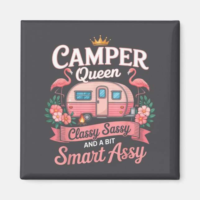 Imã Camper Queen Cly Sy Smart Y Camng Rv Women  (Frente)