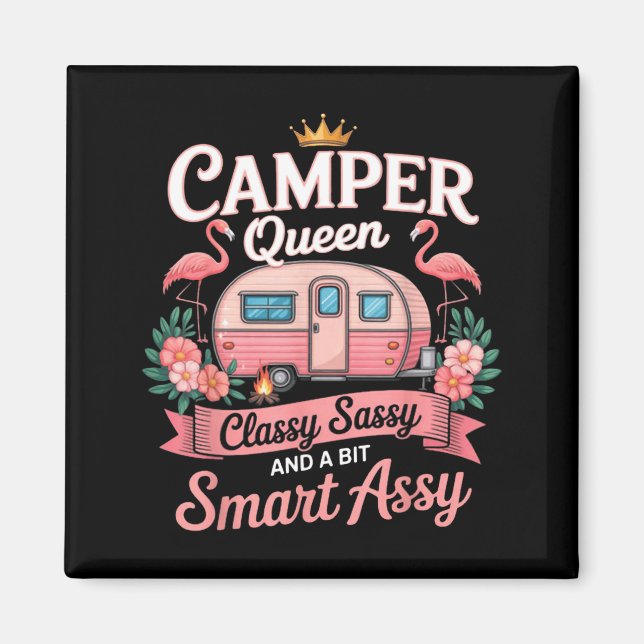 Imã Camper Queen Cly Sy Smart Y Camng Rv Women  (Frente)