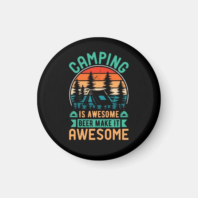 Imã Camping é Incrível Cerveja Torna-o Incrível (Frente)