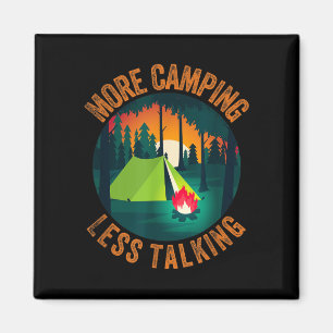 Imã Camping engraçado sarcástico mais acampamento meno