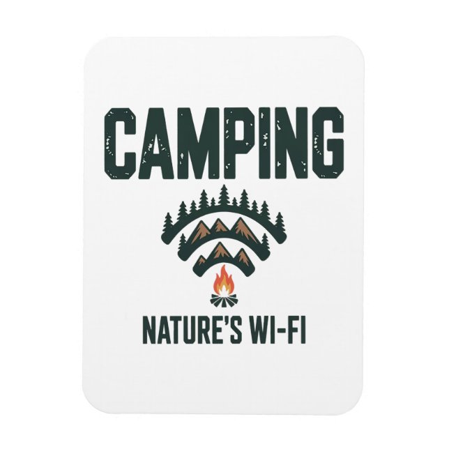 Ímã Camping Natures Wifi (Vertical)