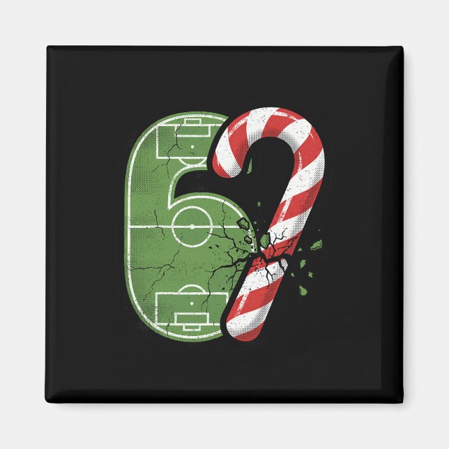 Imã Campo de Futebol de Natal 67 Quebrado Divertido Na (Frente)