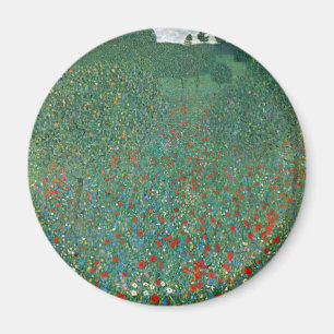 Imã Campo de Papoulas por Gustav Klimt, Arte Novo Vint