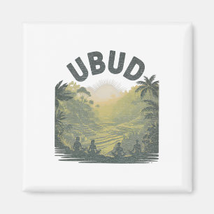 Imã Campos de Arroz da Selva de Ubud Li Meditação Yoga