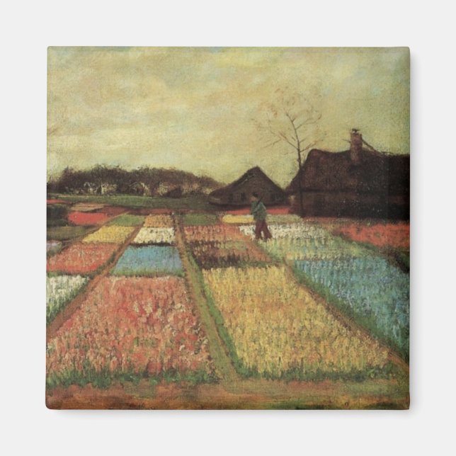 Imã Campos de Bulbos por Vincent van Gogh (Frente)