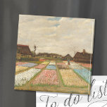 Imã Campos de Massa | Vincent Van Gogh<br><div class="desc">Bulb Fields (1883) ou Flower Beds na Holanda pelo artista poste-impressionista holandês Vincent Van Gogh. Arte original é um óleo na canvas. Esta é uma das primeiras pinturas paisagísticas de Van Gogh que mostra uma visão panorâmica dos campos de tulipas em floração. Use as ferramentas de design para adicionar texto...</div>