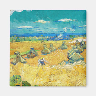 Imã Campos de Trigo com a Reaper, 1890 por Vincent van