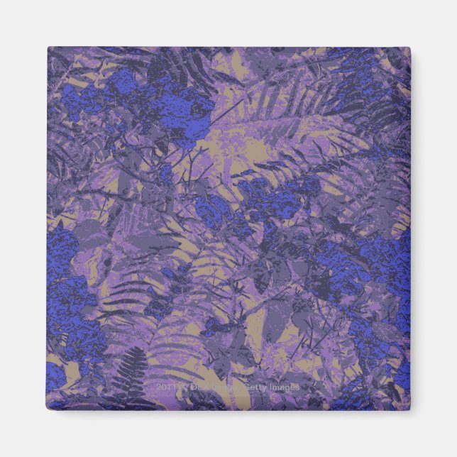 Imã Camuflagem contra a flor azul (Frente)