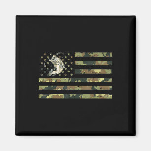 Imã Camuflagem de Pesca Bandeira Americana dos EUA B P