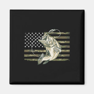 Imã Camuflagem de Pesca Nós Bandeira Americana B Peixe