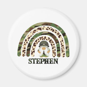 Imã Camuflagem Personalizada Design Arco-Íris