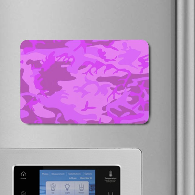 Ímã Camuflagem Puro-Luz (Light Purple Camouflage Flexible Magnet)
