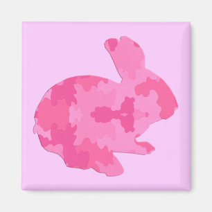 Imã Camuflagem Rosa Silhuflage Magnet