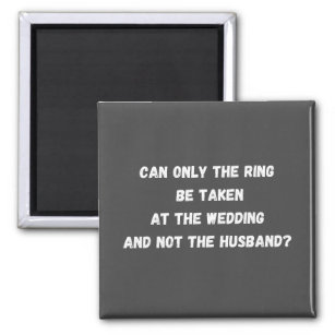 Imã Can only the ring be taken at the wedding and not 