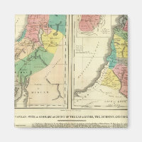 Canaan - Mapa do Atlas de Israel