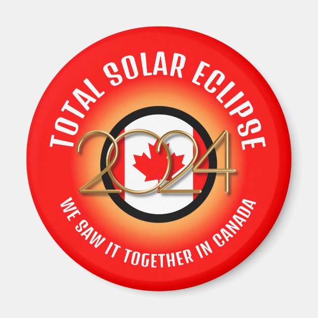 Imã Canadá 2024 TOTAL ECLIPSE SOLAR (Frente)