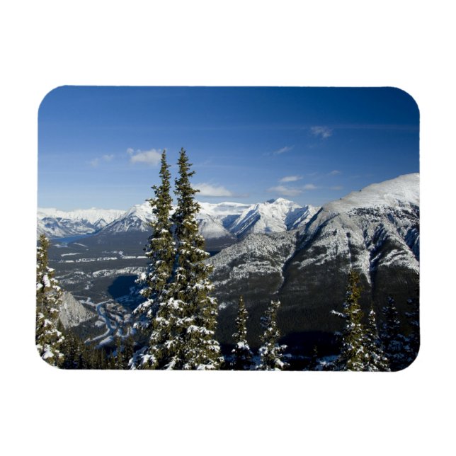 Ímã Canadá, Alberta, Banff. Vistas do Vale Bow (Horizontal)