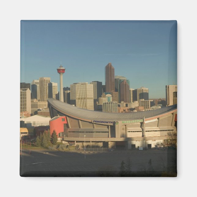 Imã Canadá, Alberta, Calgary: silhueta da cidade a par (Frente)