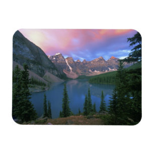 Ímã Canadá, Alberta, Lago Moraine ao Amanhecer, Banff