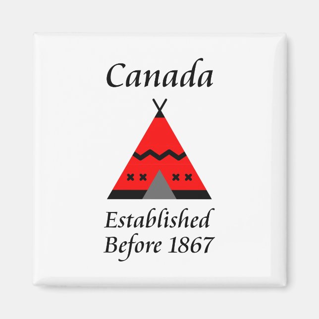 Imã Canadá Estabelecido Antes De 1867 Cor Do Tepe Verm (Frente)