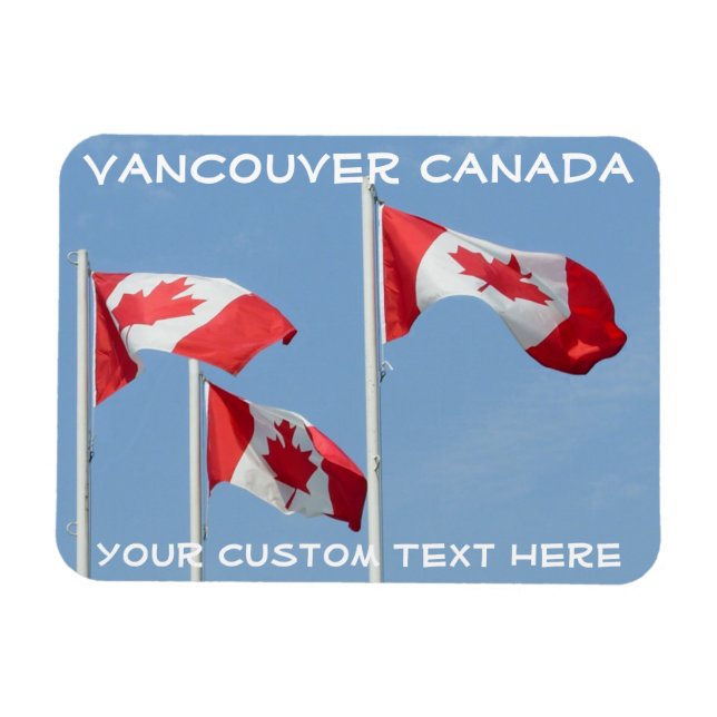 Ímã Canadá Flag Magnet Canadá Personalizado Magnet (Horizontal)