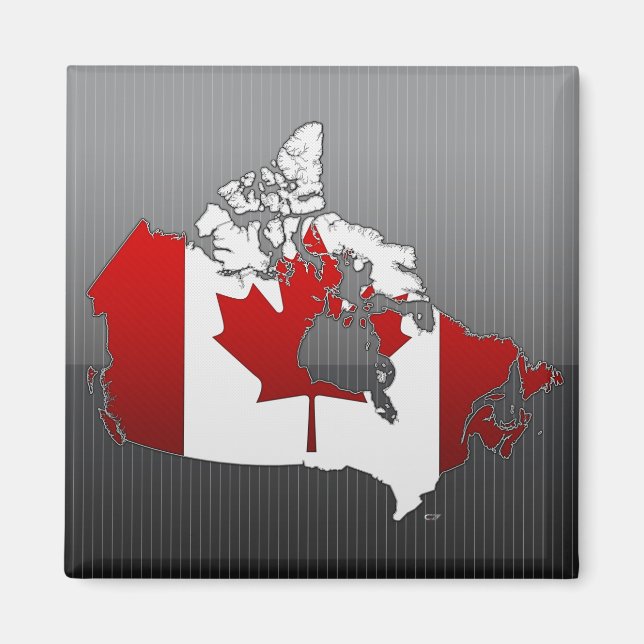Imã Canadá: Mapa (Frente)
