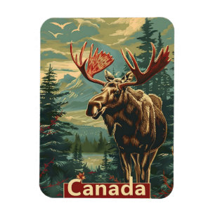 Ímã Canada Moose Vintage