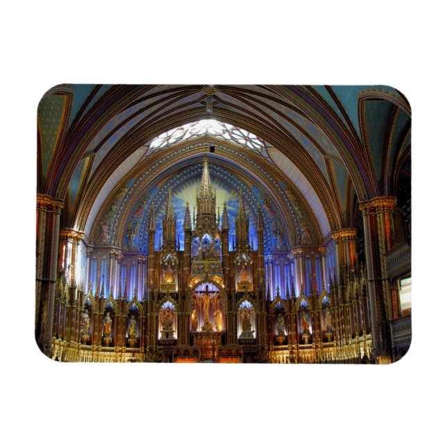 Ímã Canadá, Quebec, Montreal. Interior de Notre 2 (Horizontal)