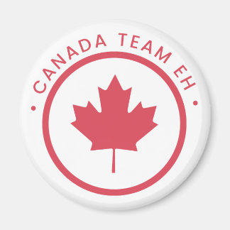 Imã Canadá Team Eh Round Magnet