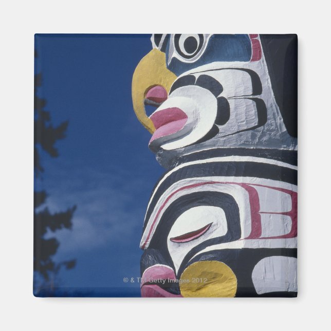 Imã Canadá, Vancouver, Stanley Park, totem pole, (Frente)