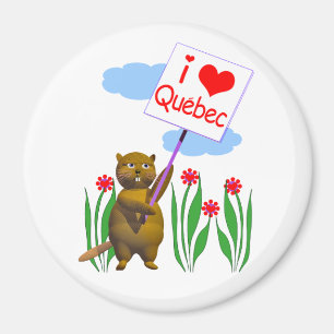 Imã Canadense Beaver Loves Quebec
