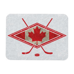Ímã canadense do logotipo da bandeira do hóquei
