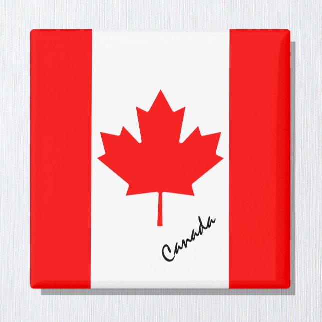 Imã Canadian Flag Magnet, viagem / esportivos, Canadá (Criador carregado)