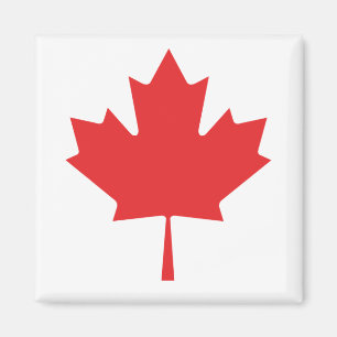 Imã Canadiano Maple Red Leaf Magnet - Canadá Souvenir