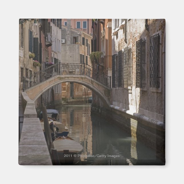 Imã Canais de Veneza e ponte de pedra (Frente)