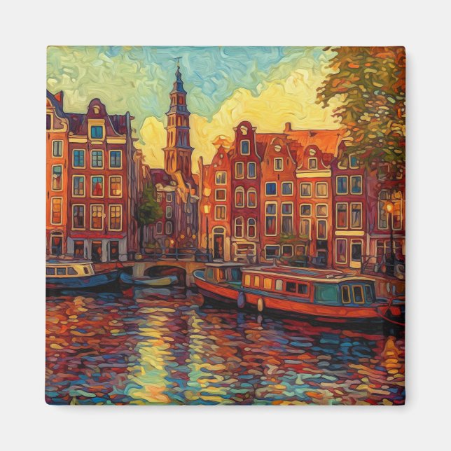 Imã Canal Amsterdã guarda estilo van Gogh (Frente)